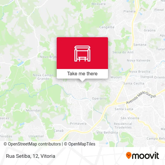 Rua Setiba, 12 map