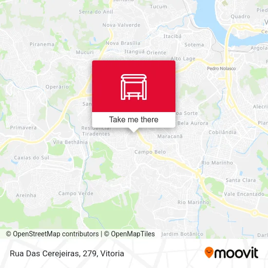 Rua Das Cerejeiras, 279 map