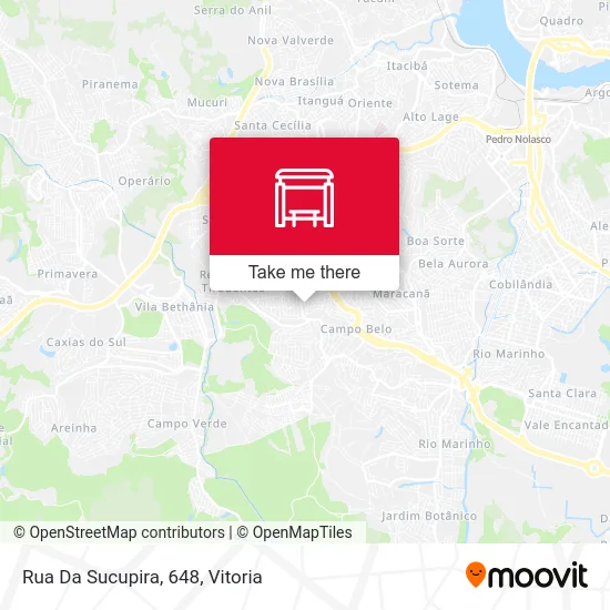 Rua Da Sucupira, 648 map