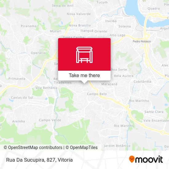 Rua Da Sucupira, 827 map