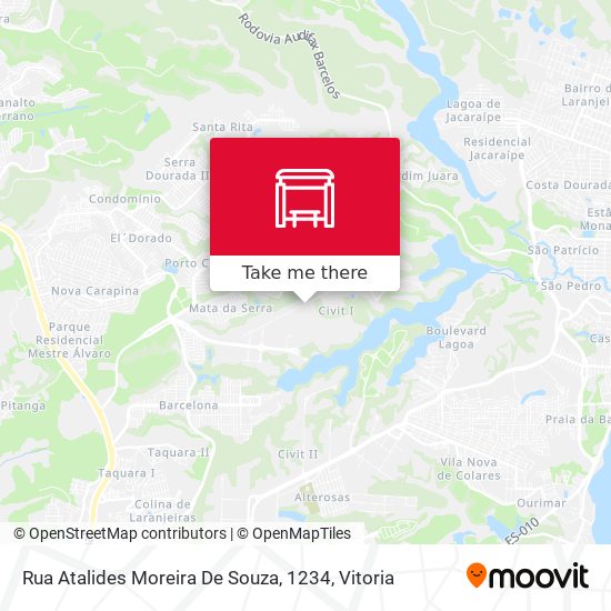 Rua Atalides Moreira De Souza, 1234 map