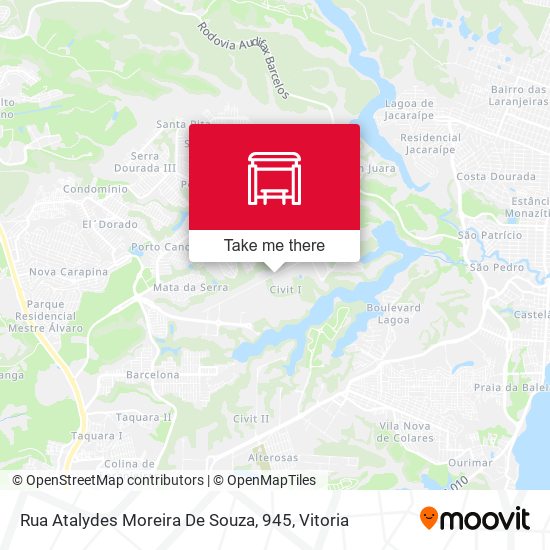 Rua Atalydes Moreira De Souza, 945 map