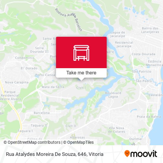 Rua Atalydes Moreira De Souza, 646 map