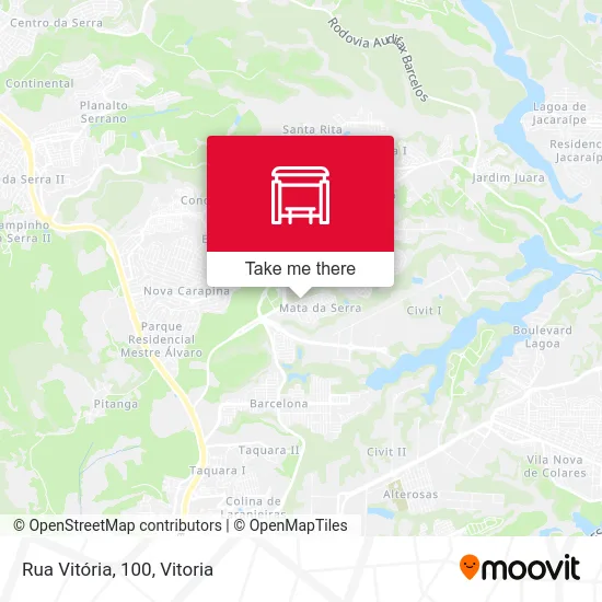 Rua Vitória, 100 map