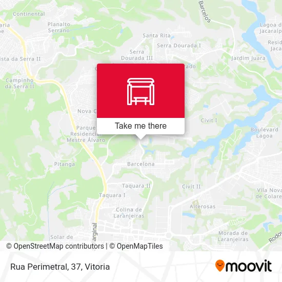 Rua Perimetral, 37 map