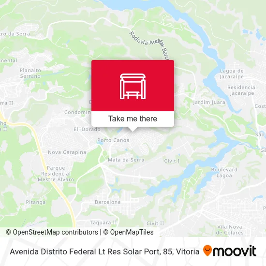 Avenida Distrito Federal Lt Res Solar Port, 85 map