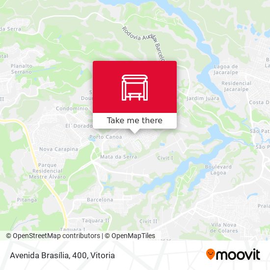 Avenida Brasília, 400 map
