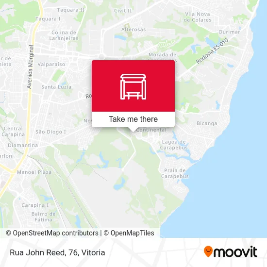 Rua John Reed, 76 map