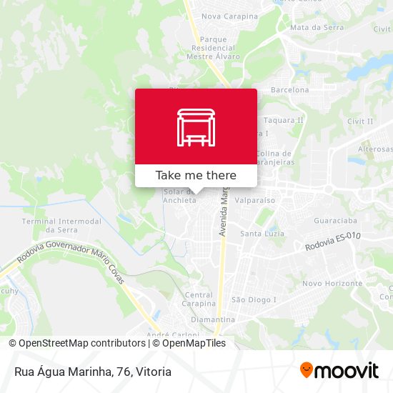Rua Água Marinha, 76 map