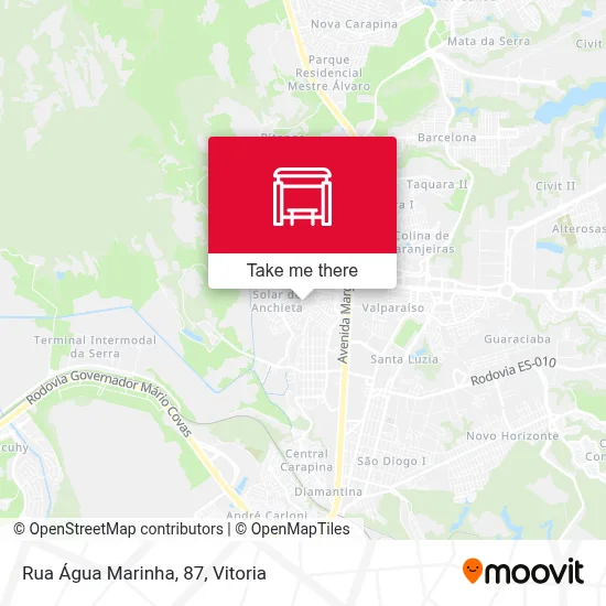 Rua Água Marinha, 87 map