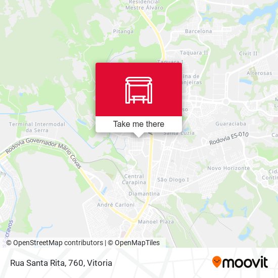 Rua Santa Rita, 760 map