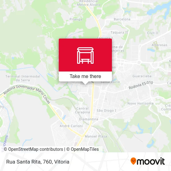 Rua Santa Rita, 760 map