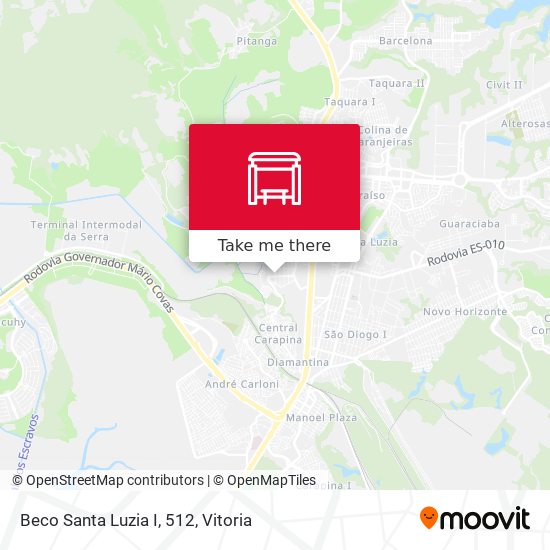 Beco Santa Luzia I, 512 map