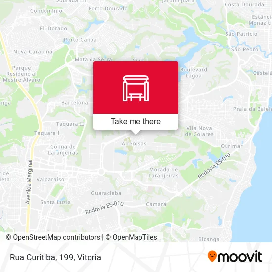 Rua Curitiba, 199 map