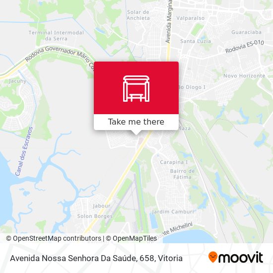 Avenida Nossa Senhora Da Saúde, 658 map