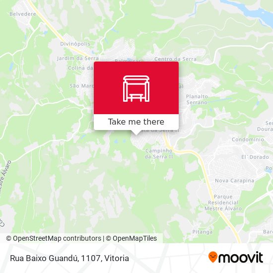 Rua Baixo Guandú, 1107 map