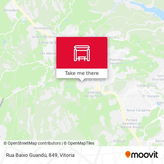 Rua Baixo Guandú, 849 map