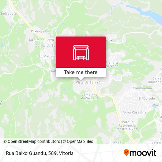 Rua Baixo Guandú, 589 map