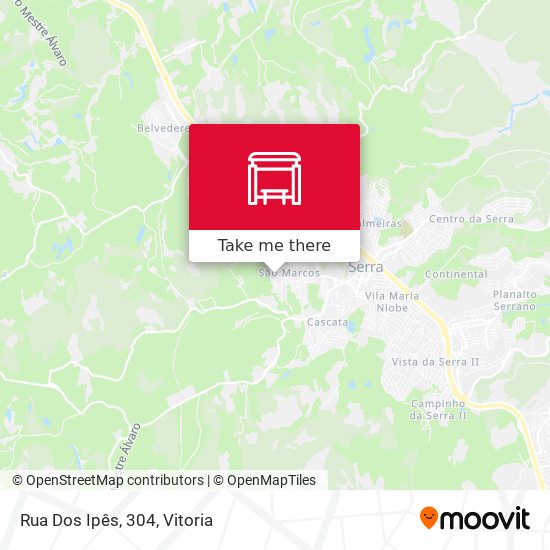 Rua Dos Ipês, 304 map