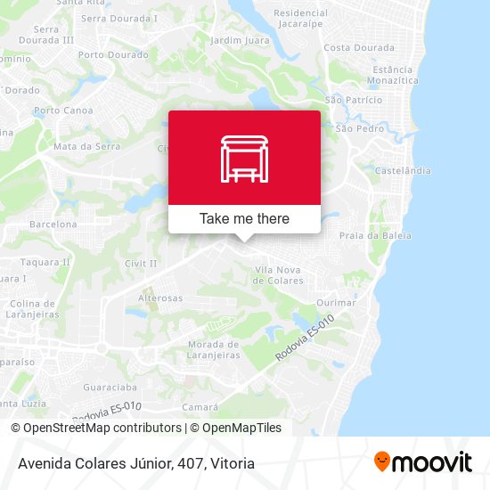 Mapa Avenida Colares Júnior, 407