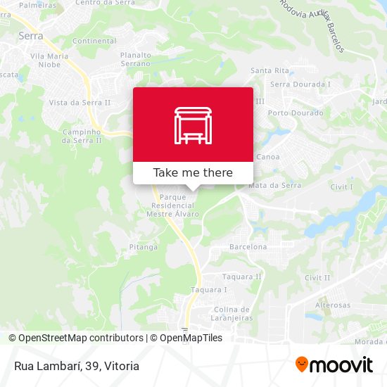 Rua Lambarí, 39 map