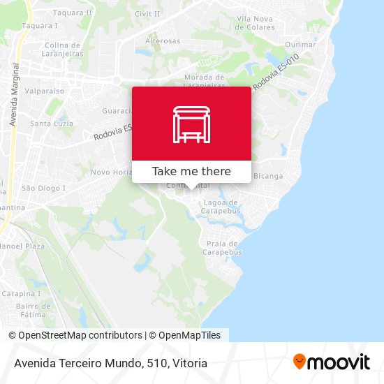 Avenida Terceiro Mundo, 510 map