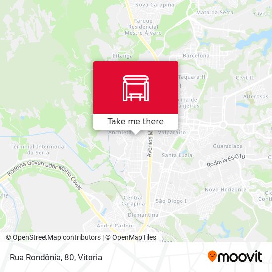 Rua Rondônia, 80 map