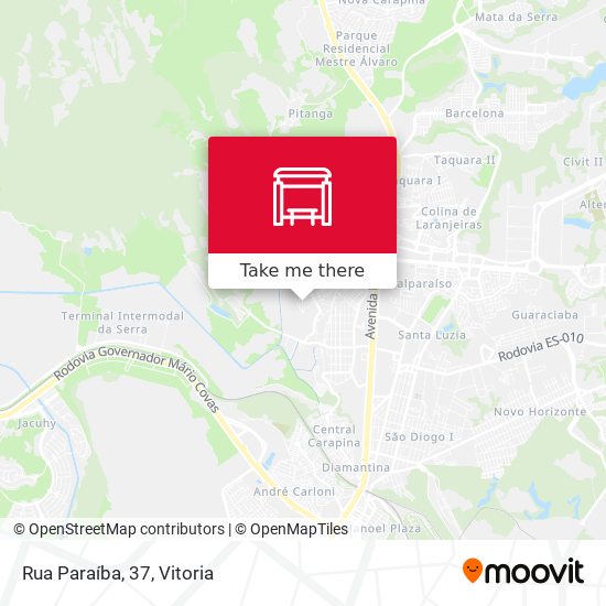Rua Paraíba, 37 map