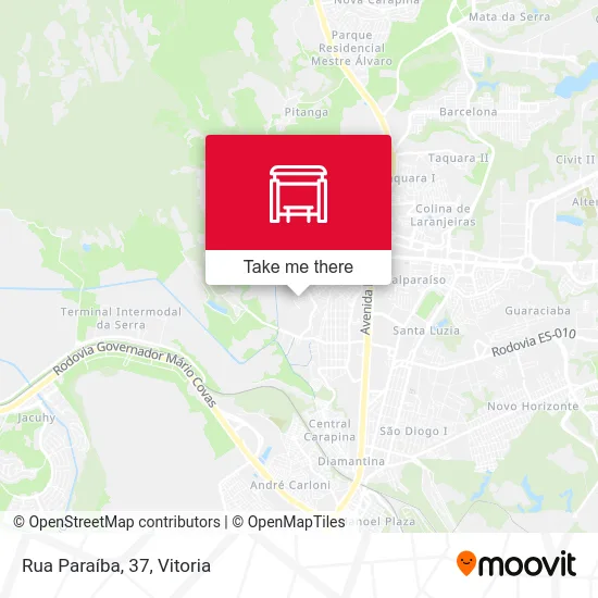 Rua Paraíba, 37 map