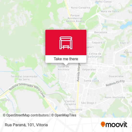 Rua Paraná, 101 map