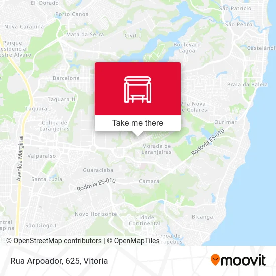 Rua Arpoador, 625 map