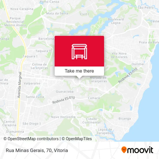 Rua Minas Gerais, 70 map