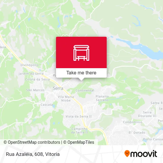 Rua Azaléia, 608 map