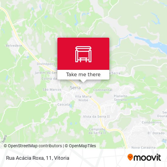 Rua Acácia Roxa, 11 map