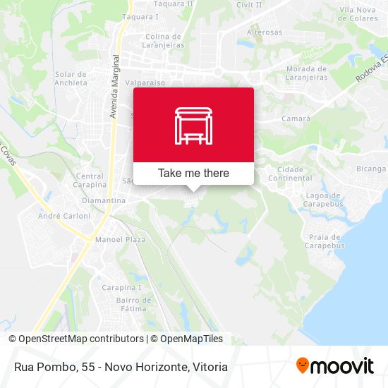 Rua Pombo, 55 - Novo Horizonte map