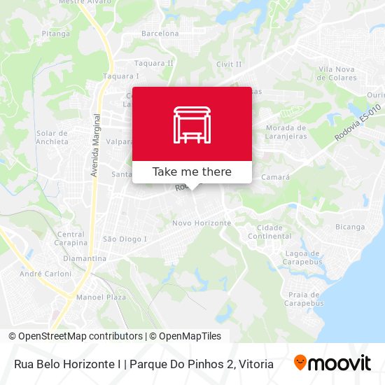 Mapa Rua Belo Horizonte I | Parque Do Pinhos 2
