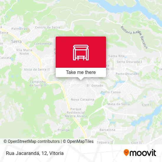 Rua Jacarandá, 12 map