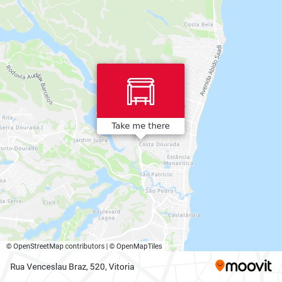 Rua Venceslau Braz, 520 map