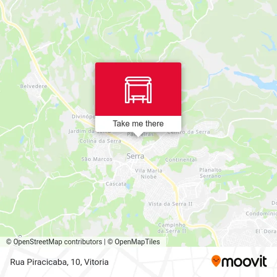 Rua Piracicaba, 10 map