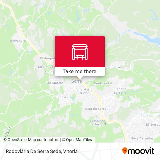 Rodoviária De Serra Sede map