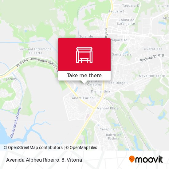 Avenida Alpheu Ribeiro, 8 map