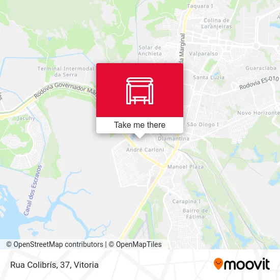 Rua Colibrís, 37 map