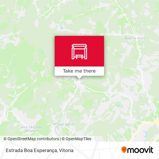 Mapa Estrada Boa Esperança