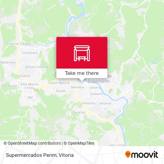 Supermercados Perim map