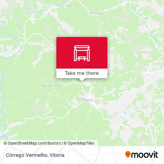 Córrego Vermelho map