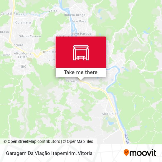 Mapa Garagem Da Viação Itapemirim