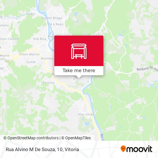 Rua Alvino M De Souza, 10 map