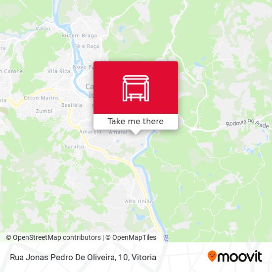 Rua Jonas Pedro De Oliveira, 10 map