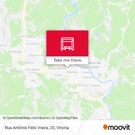 Rua Antônio Félix Vieira, 20 map