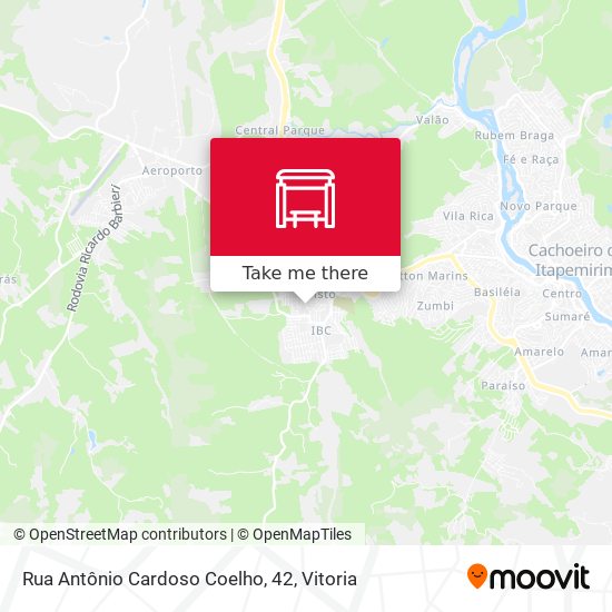 Rua Antônio Cardoso Coelho, 42 map